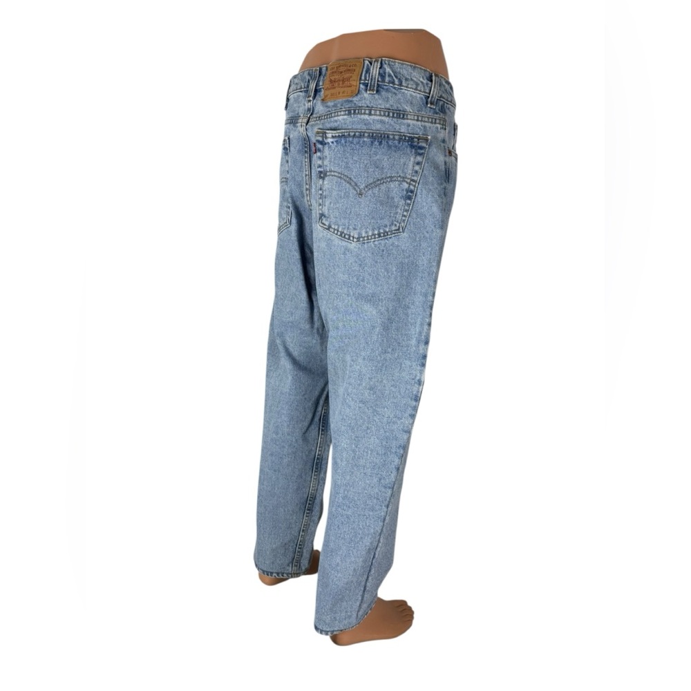 Vintage 550 Levis Men 38 X 29 (actual) Tapered Denim Jeans Made In USA 90s 1995 - Picture 5 of 12
